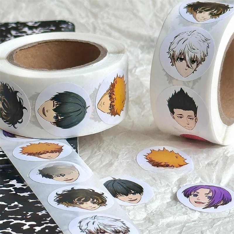 

500 шт. Isagi Yoichi Chigiri Hyōma Nagi Toshirō аниме периферийные рулонные наклейки справочник декоративные конверты печать точечные наклейки