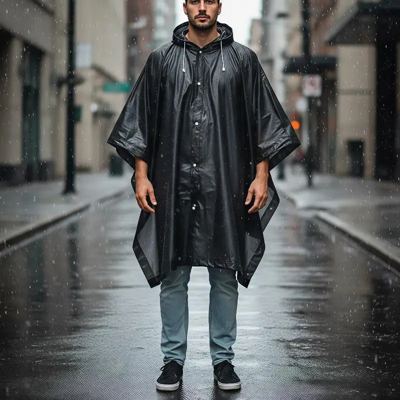 New Transparent Windproof Bicycle Motorcycle Raincoat Rain Poncho EVA For Men Women Hiking Impermeable