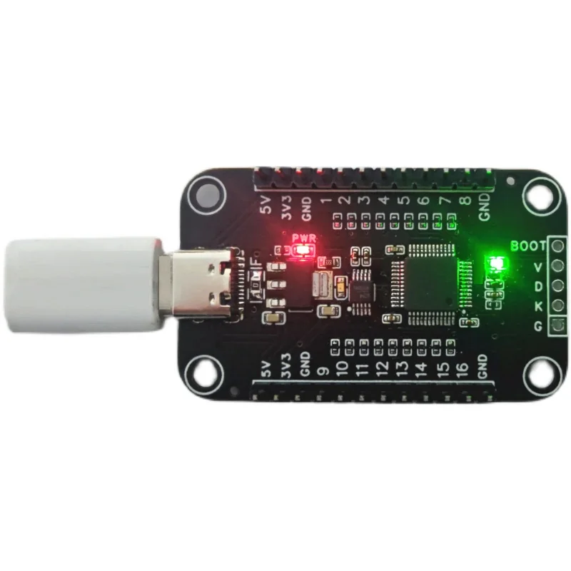 USB to 16 GPIO Output Input Read Type C Serial Port to 16 GPIO 3.3V 5V Level