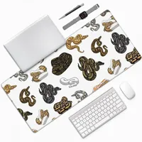 Ball Python Morph Snake Pattern Sleeveless Top Large Mouse Pad Computer Keyboard Mouse Mat Gamer PC Laptop Desk Mat Table Mats