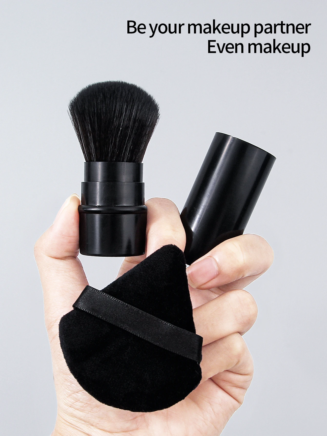 คุณภาพแบบพกพา Retractable Blush แปรง Soft Loose Powder Foundation แปรงแต่งหน้าอเนกประสงค์เครื่องมือแต่งหน้าความงาม
