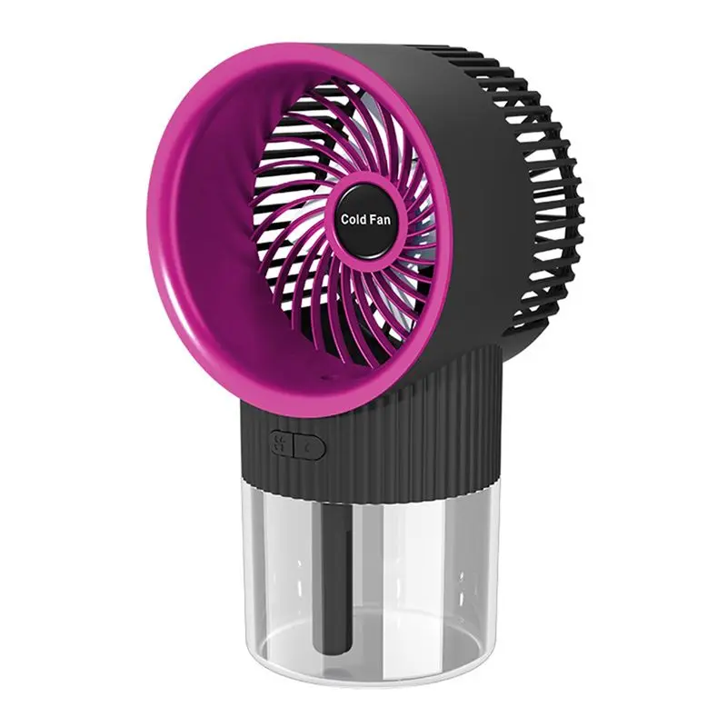 A69X-Cooling Fan Mist Air Conditioning Fan USB Charging Humidification Spray Silent Small Fan For Home Office