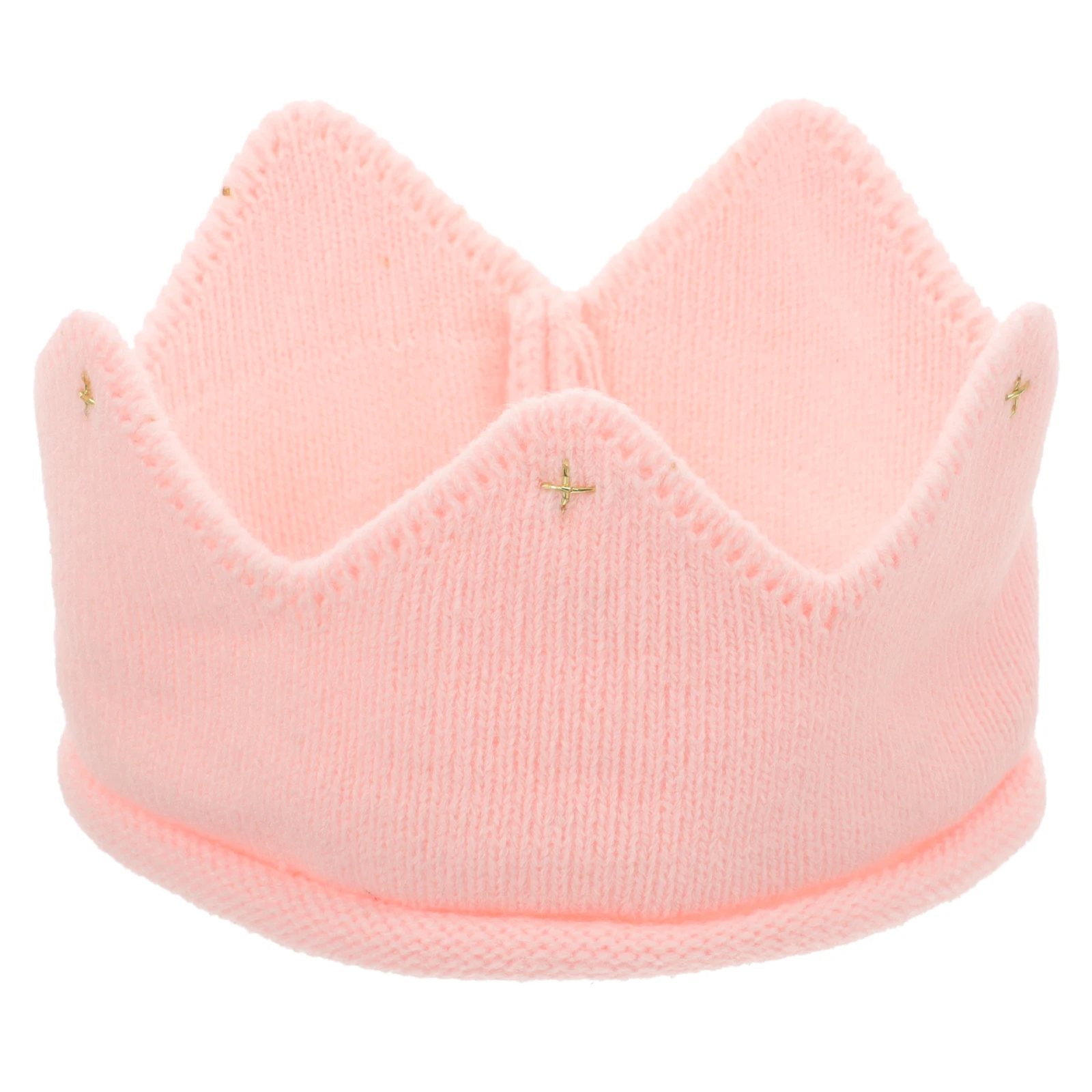 

Knitted Crown for Kids Baby Girl Boy Photo Party Hats Thick Warm Acrylic Customizable Birthday Beanie Crown Hat For Baby Cap