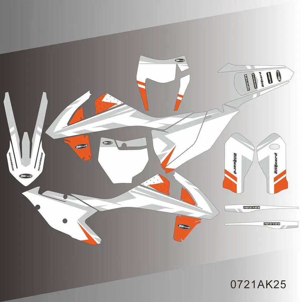 Dla KTM 125 250 450 350 500 SX SXF XC XCF 2016 2017 2018 EXC EXCF XCW 2017 2018 2019 naklejki graficzne tło
