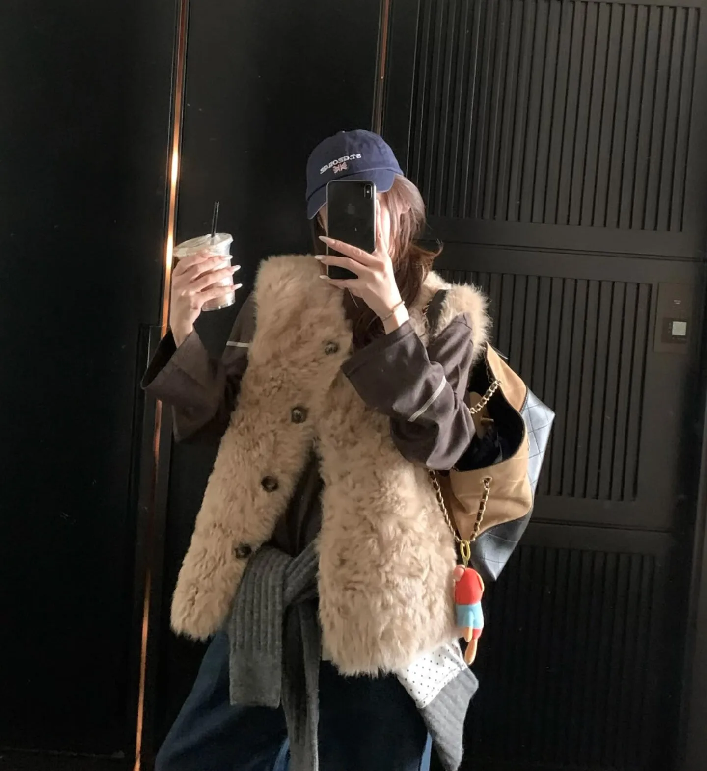 

Женская куртка-жилет из искусственного меха на молнии, весенняя, с подкладкой, в стиле Old Money, с удлиненным поясом, для работы, милая, удлиненная, для ношения на улице, натуральный состаренный вид