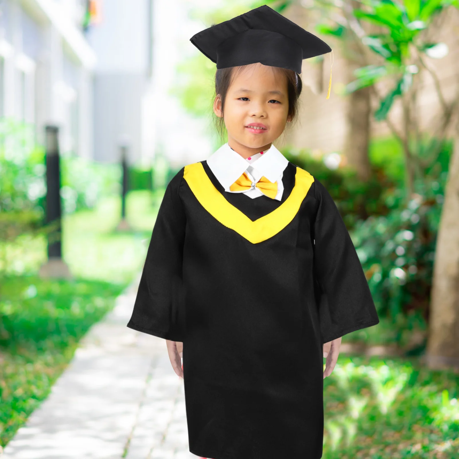 

Graduation Dress Child Gown Apparel Doctor's Hat Kids Dressing with Polyester (Polyester) Preschool Academic