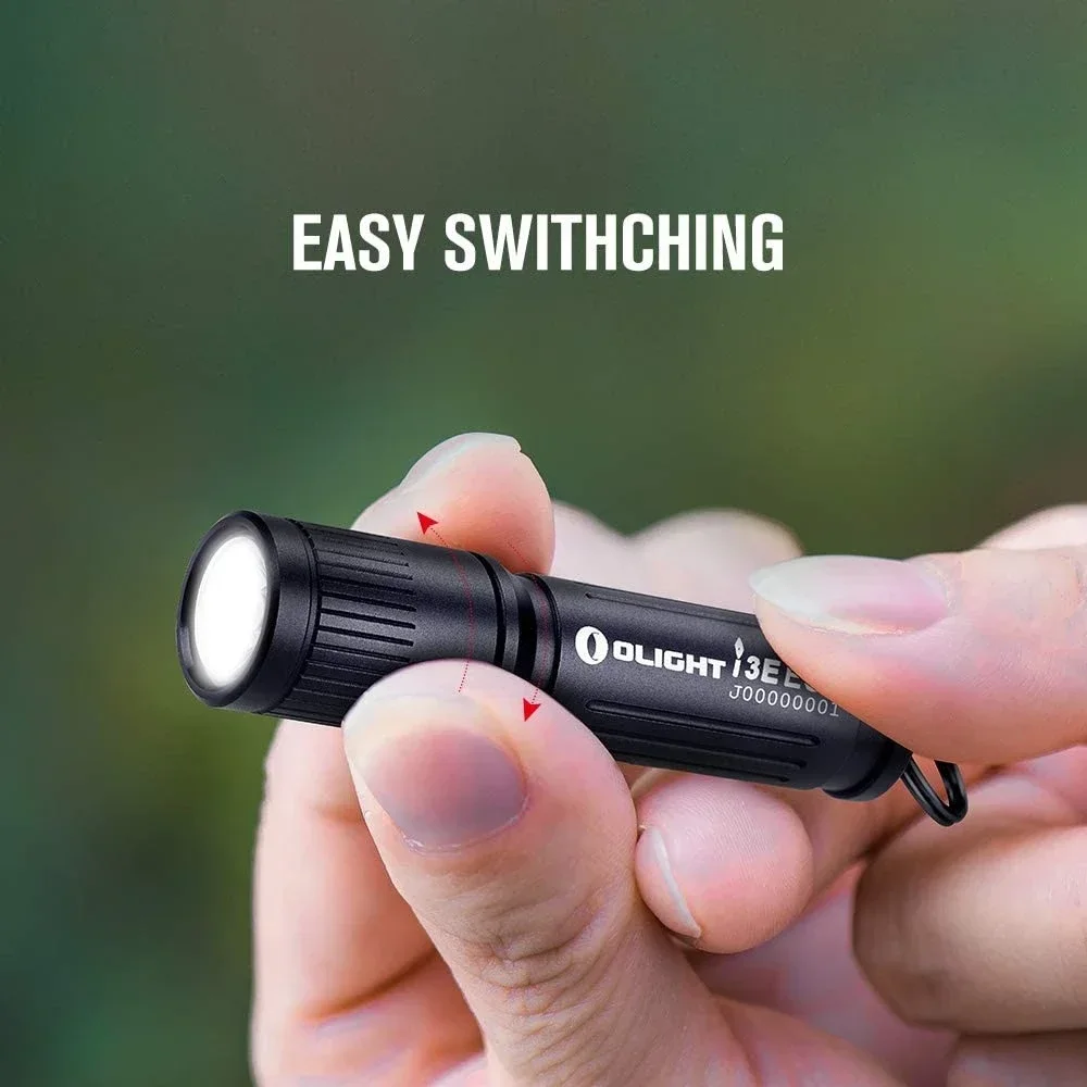 Olight-Porte-clés i3E EOS EDC, lampe de poche avec batterie AAA, mini lumière étanche portable