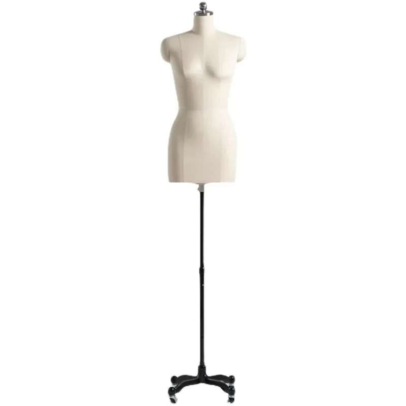 Sewing Tailor Female Mannequin Body for Clothes Design and Bust Dress Form Stand Metal Base Can Pin Model Display Stand R