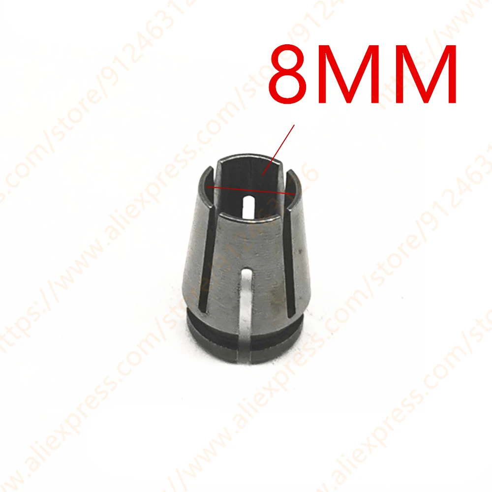 Iron Chuck Cap Nut part Collet 6MM 6.35MM 8MM cone Replace for  GD0800C GD0810C GD0811 Power tool accessories tools