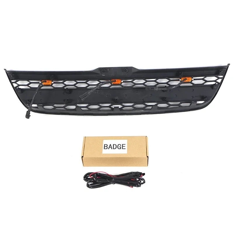 Suitable for 2010  2011  2012  2013 Ford Transit Connect grille with LED lights modified car front bumper grill accessories