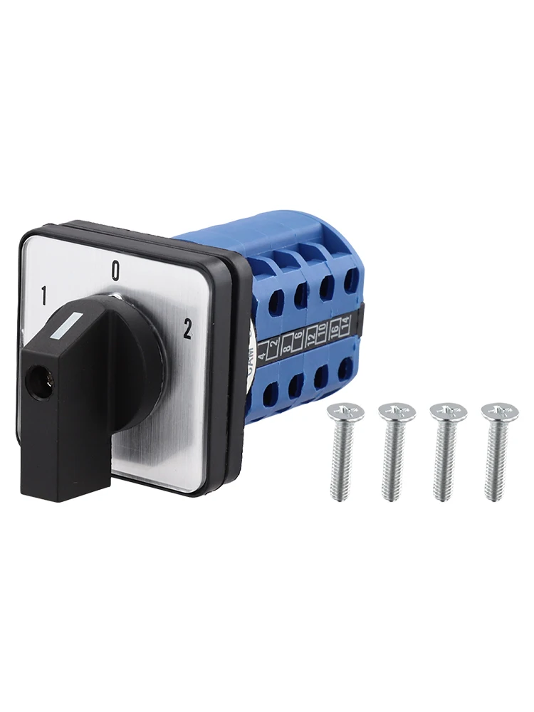 Rotary Switch 660V 20 Amp Cam Transfer 3 Position 4 Poles 16 Terminals for Textile Equipment and Power Device Applications