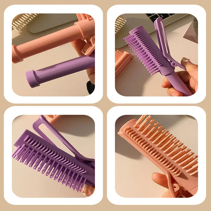 รากผมคลิป Retractable Hair Volumizing จัดแต่งทรงผมเครื่องมือปรับ Curling Comb Air Volume Hair Fluffy Curler Hairdressing หวี