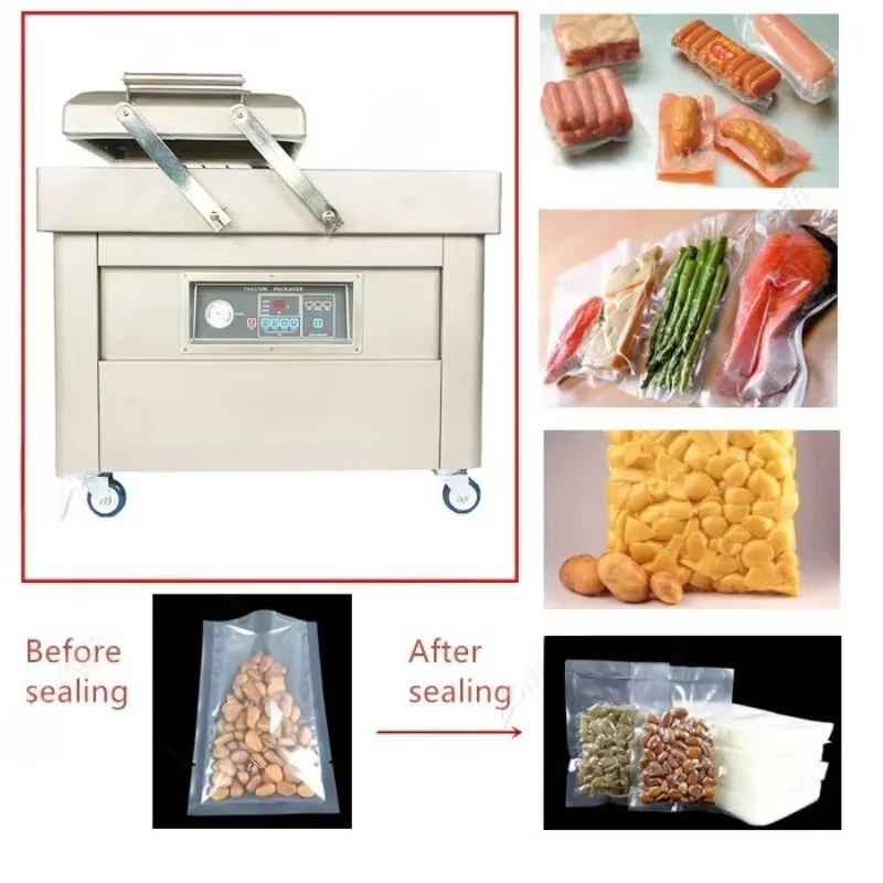 Commercial Vacuum Sealing Machine Meat Nut Seafood Vacuum Packing Equipment Automatic Food Vacuum Bag Sealer Machine Customized