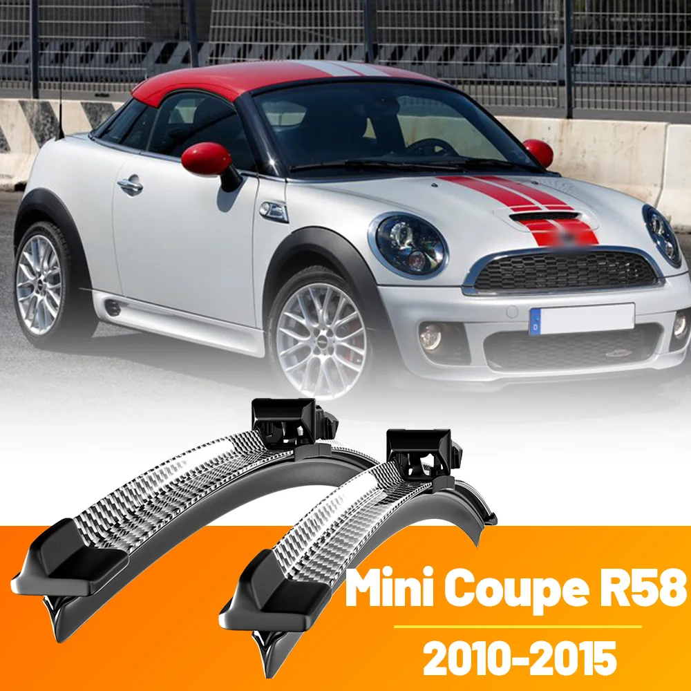2 Stück Frontscheibenwischerblätter aus Kohlefaser für Mini Coupe R58 2010-2015 2011 2012 2013 2014.