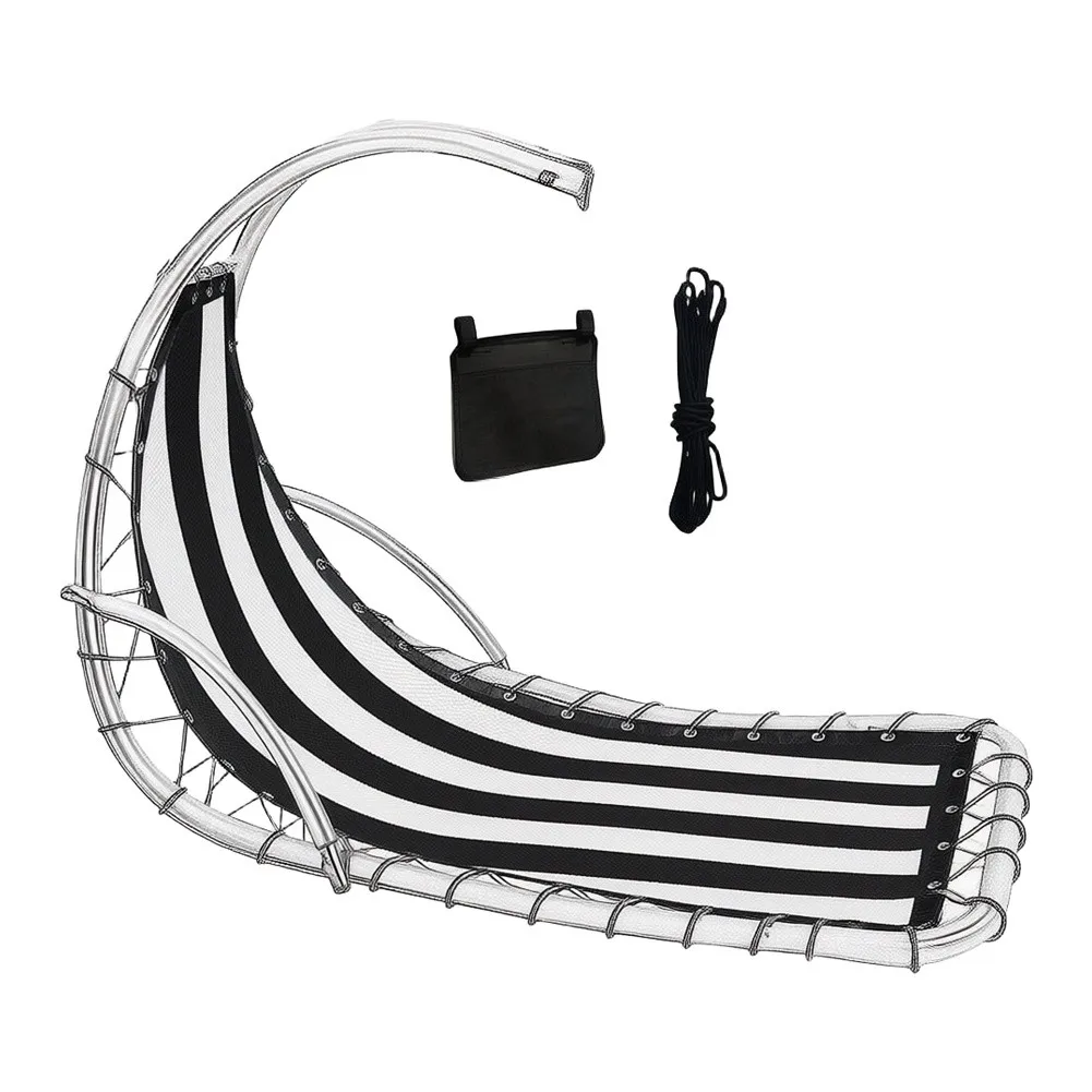 

Swing Chair Replacement Cloth for Outdoor Hanging Chairs Designed to Fit 64x197x23CM For Textilene Chair Structures