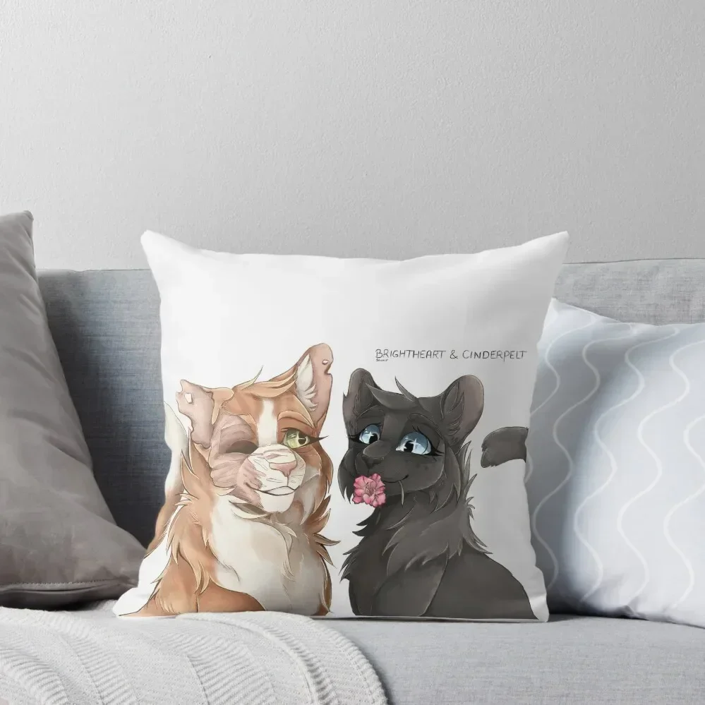 

Brightheart and Cinderpelt Throw Pillow Cushions Christmas Pillow Covers Covers For Sofas pillow