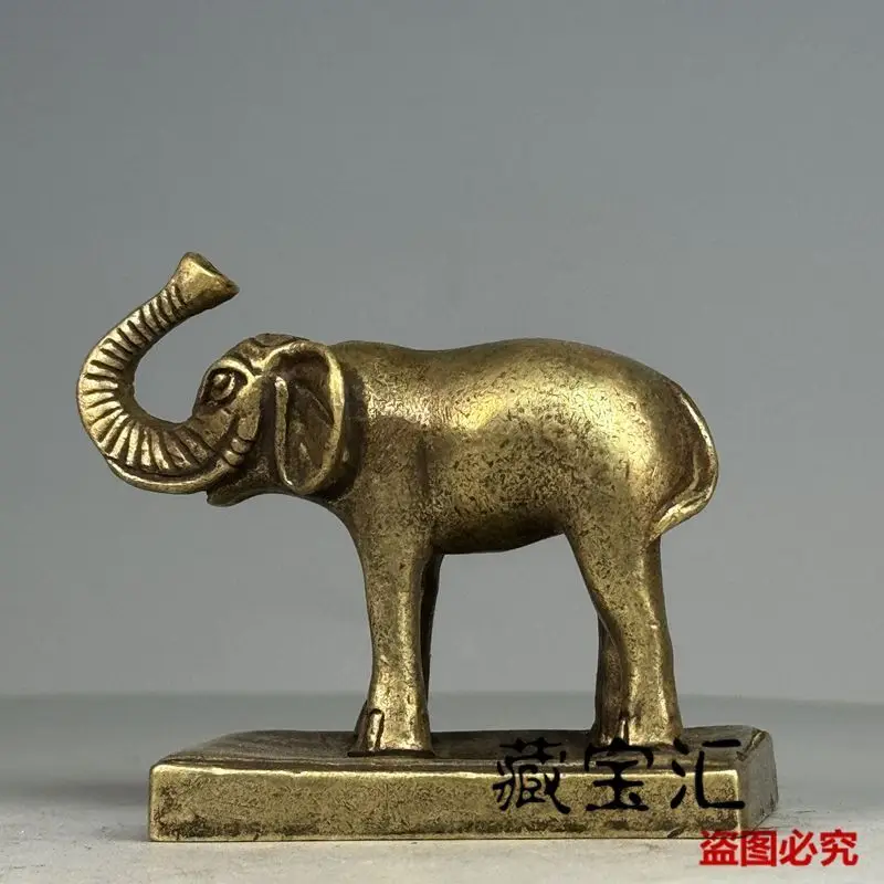 Long nose elephant Seal Stamp Statue Sculpture Figurines Home Garden Decoration Statues