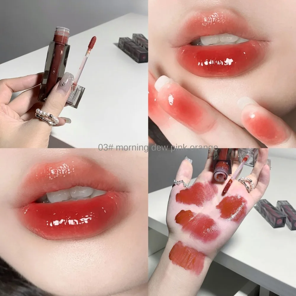 Sexy Red Lip Tint 6 Color Dyeing Lip Gloss Water Crystal Long Lasting Lip Stick Velvet Ink Waterproof Liquid Lipstick Cosmetic