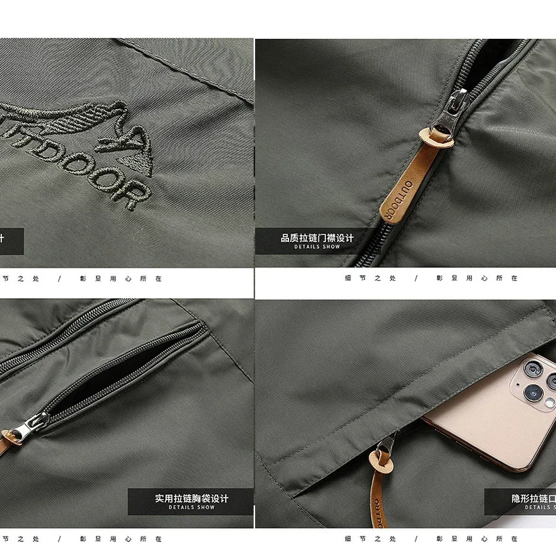 2024 Casual Jackets Fishing Outdoor Sports Hooded Jacket Pant Men\'s Waterproof Clothing Jacket Summer Autumn Hiking Suit