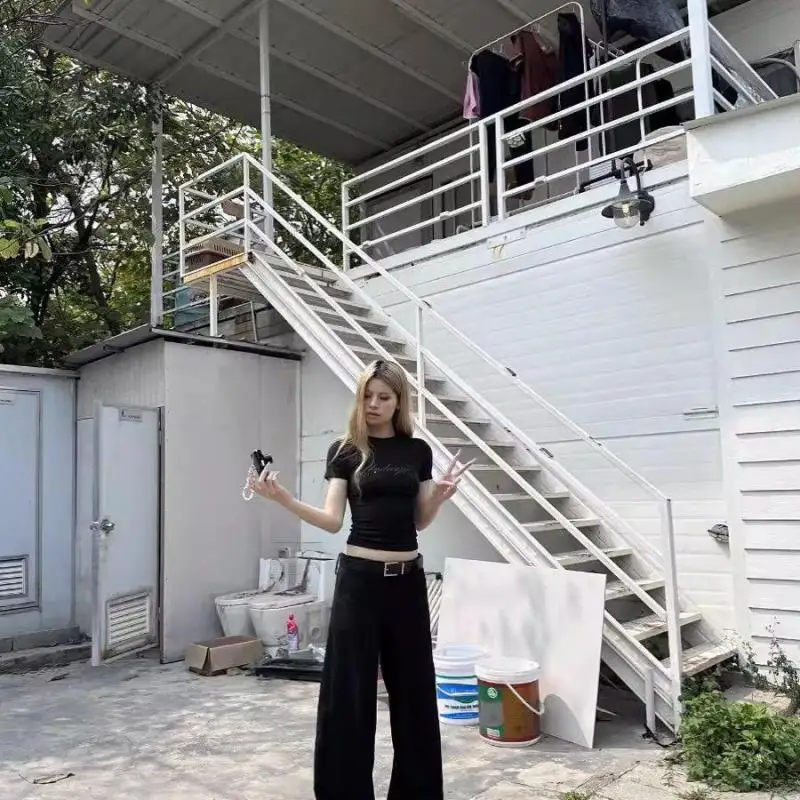 Yedinas-camiseta gótica feminina, moda coreana, tops de verão, finos, estética grunge, camiseta vintage Y2K, roupas femininas, 2021