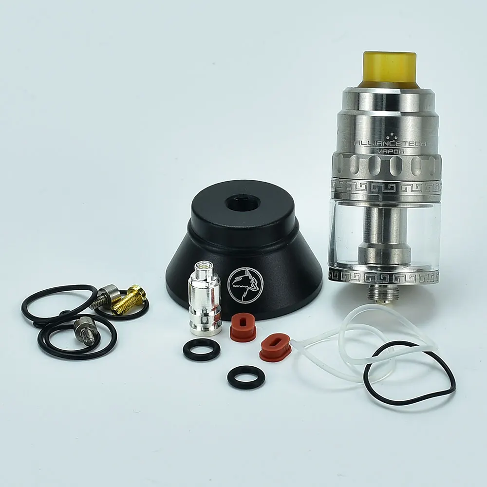 

The flave 22 rda 316ss 24m ring Juice Tank Adapter 24mm Rebuildable tank Atomizer with bf pin vs The flave 24mm rdta