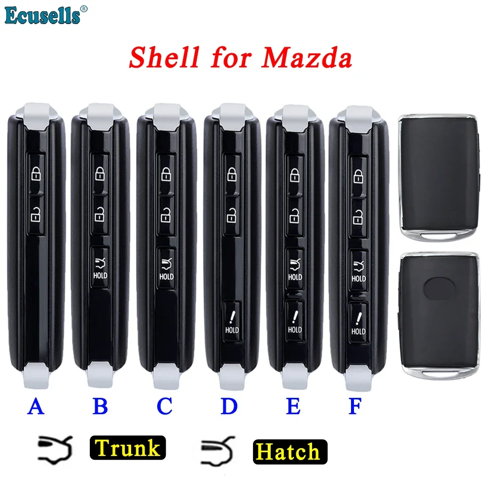 Ecusells inteligentna zdalna obudowa klucza Case dla Mazda 3 6 MX-5 MIATA CX-9 CX-3 CX-5 CX-30 Axela CX-4 CX-8 CX9 2019 2020 2021 2022 2023