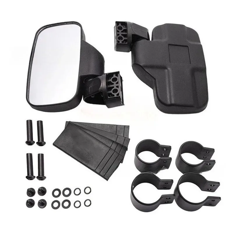 

For Can-AM Maverick Kawasaki Pioneer UTV ATV with 1.75"/2" Coiled Tubing Compatible with Most UTVs Side Mirror