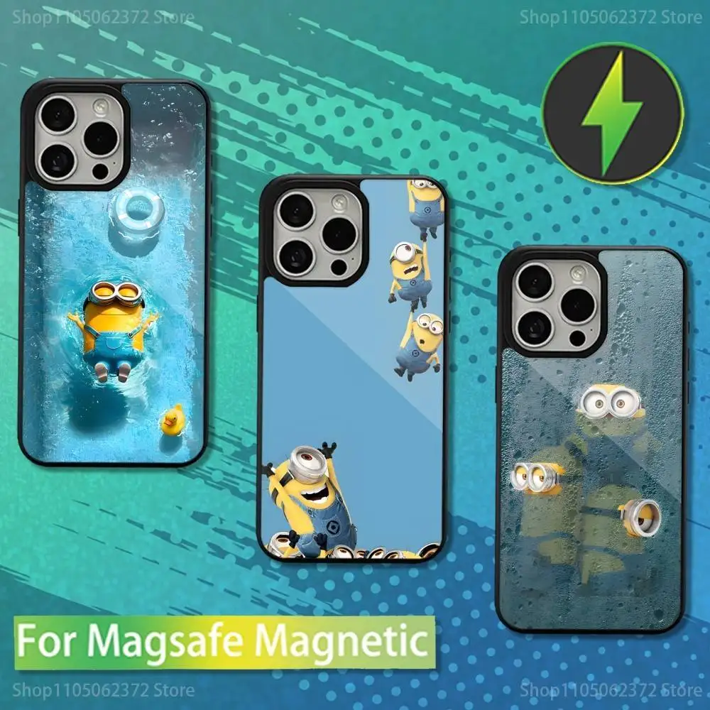 

Cartoon M-Minions-s Cute Phone Case For iPhone 16,15,14,13,12,11,Pro,Max,Plus,Mini,Magsafe,Magnetic Wireless Charging Case