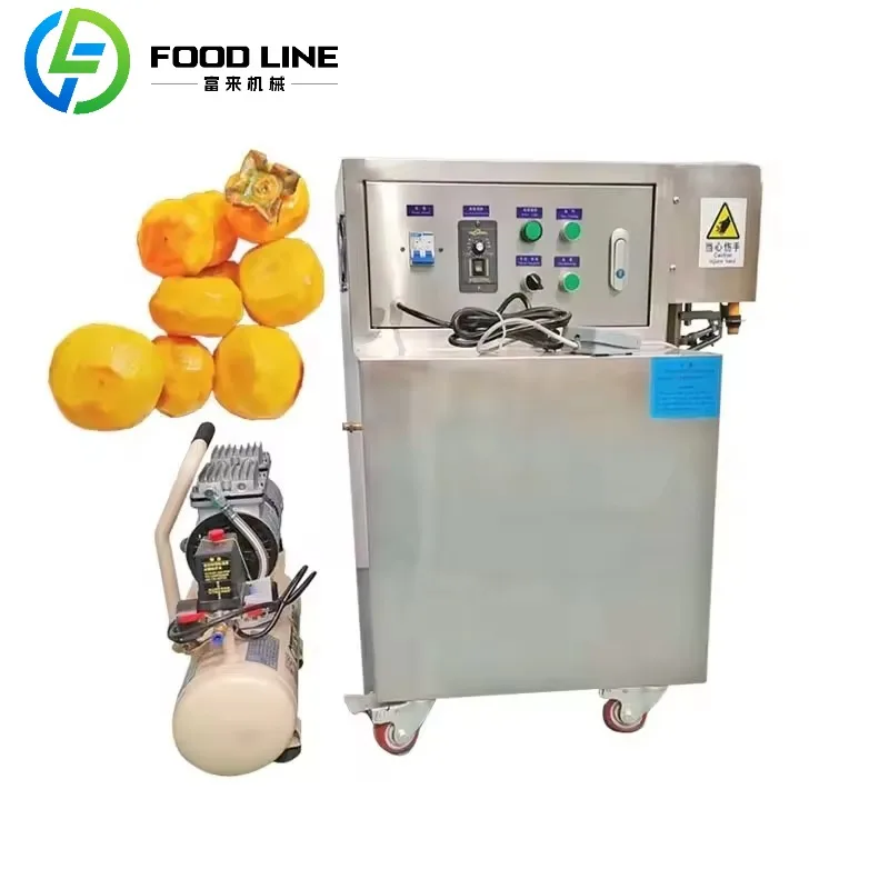 Máquina industrial de descascar frutas, removedor automático de pele para maçã, laranja, kiwi, caqui para processamento de alimentos