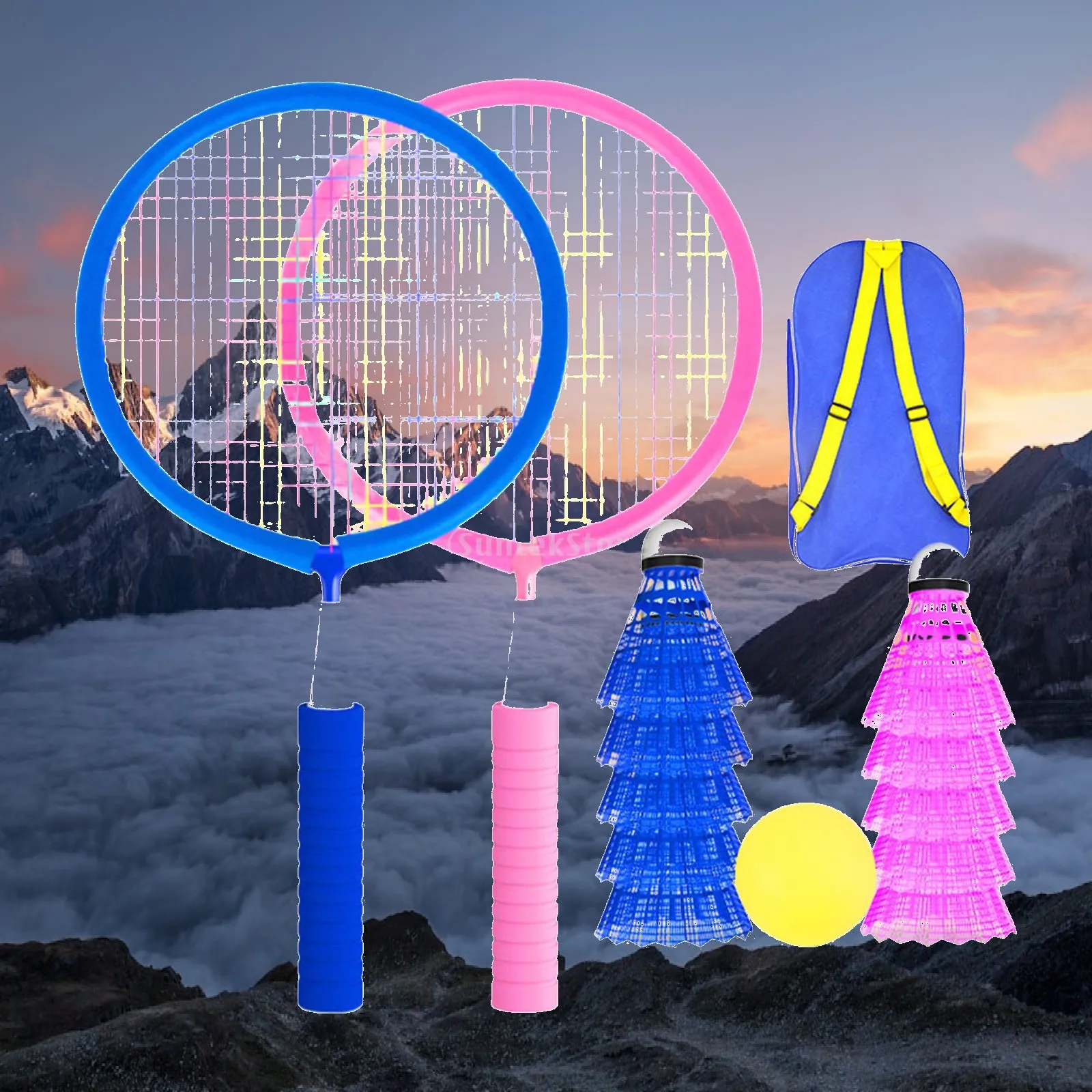 

Badminton Set for Kids Badminton Racket with Shuttlecock Badminton Play Set for Indoor Backyard Starter Players