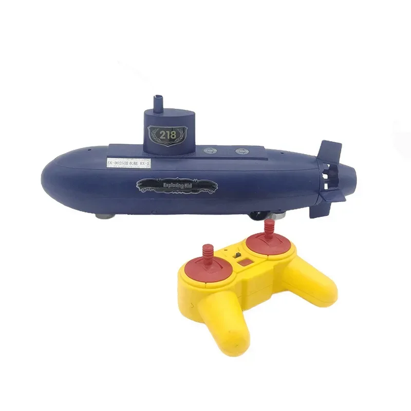 Kids DIY 6-Channel RC Mini Submarine Toy - Educational STEM Underwater Ship Model Remote Control Boat Gift for Students Children