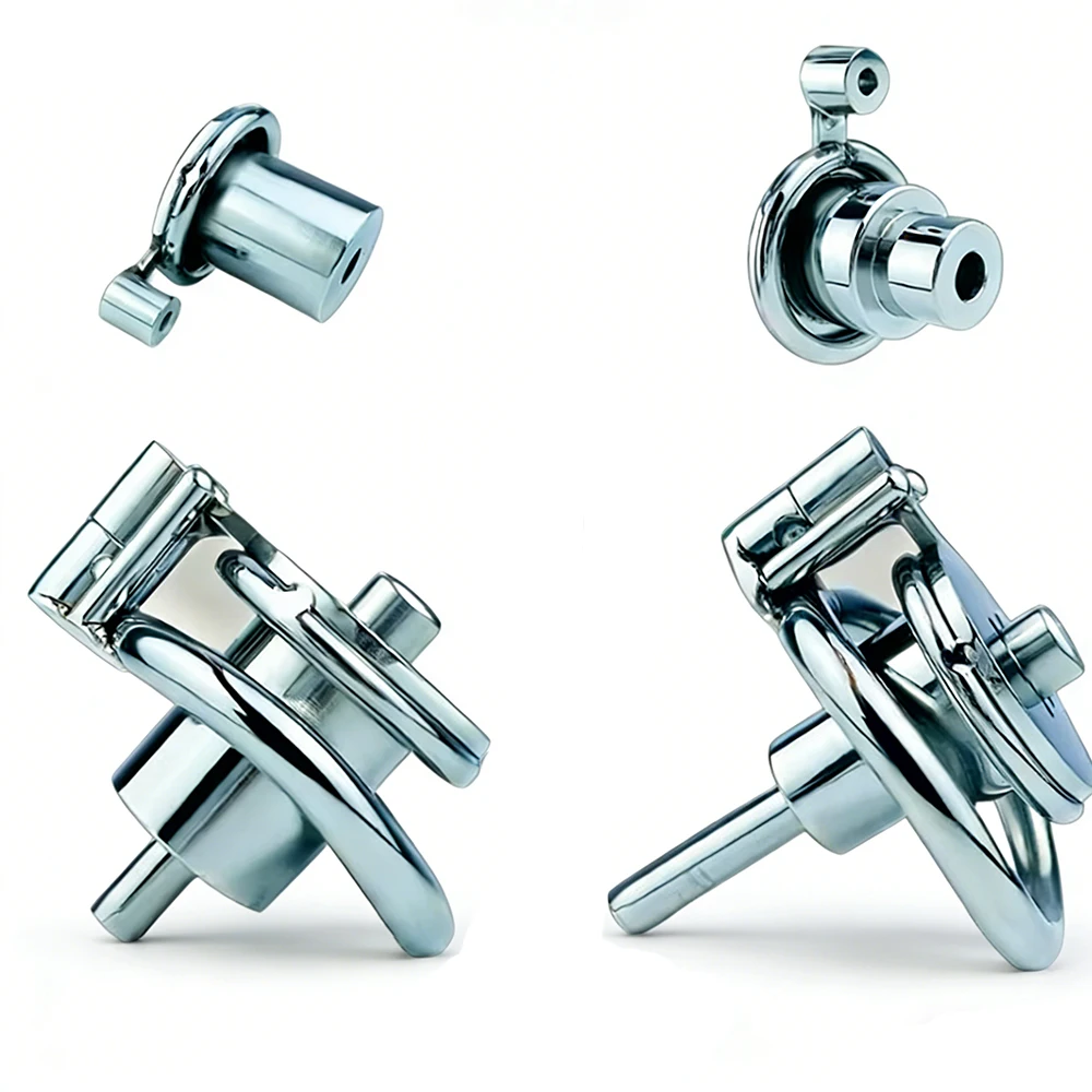 FRKO Stainless Steel Negative Chastity Cage With Metal Urethral Catheter Inverted Cock Cage Sadism Adult Games Sex Toy Sissy Men