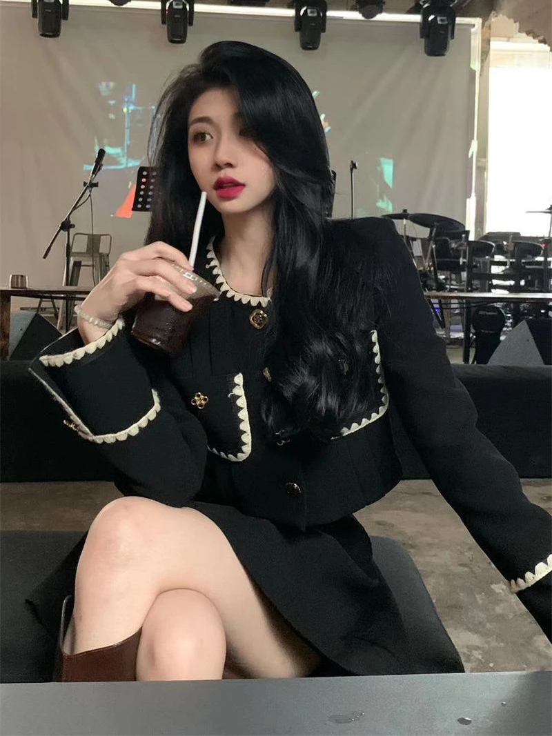 

Spring Autumn Winter 2024 New Premium Suit Dr Korean Drama Sle Two-Piece Set College Wind Small Fraance Faionable Wo...