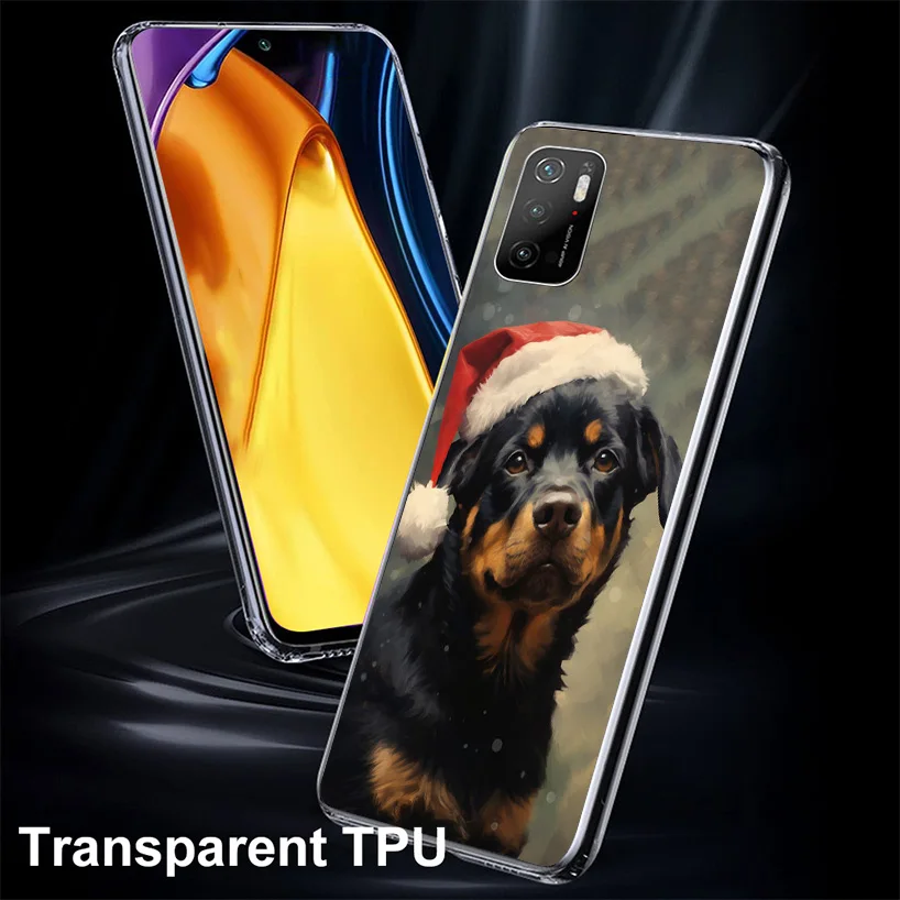 Rottweiler Dog Rottie Phone Case For Xiaomi Poco X6 X5 X4 X3 Nfc F5 F6 Pro F3 F2 F1 F4 Gt M5S M4 M3 M2 Soft Coque Cover X3 Nfc X