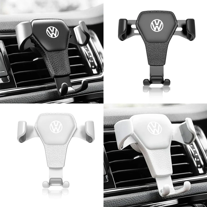 Car Phone Holder Car Air Vent Clip Mobile Phone Holder For Volkswagen Polo Passat B5 B6 B7 T4 T5 Golf 4 5 6 Tiguan Jetta Gol CC