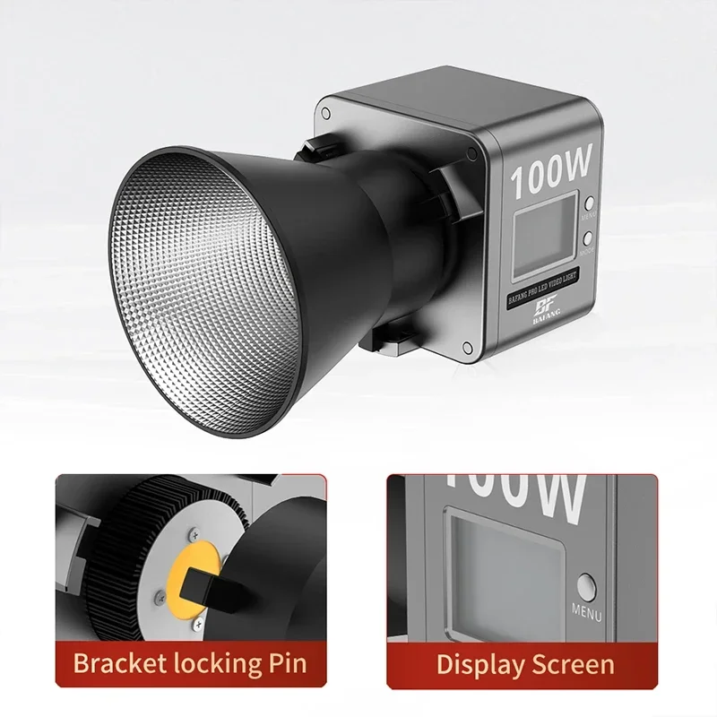 2026 100W LED Video Light 2700-7500K Remote Control Bowens Mount For Photography Studio Lighting