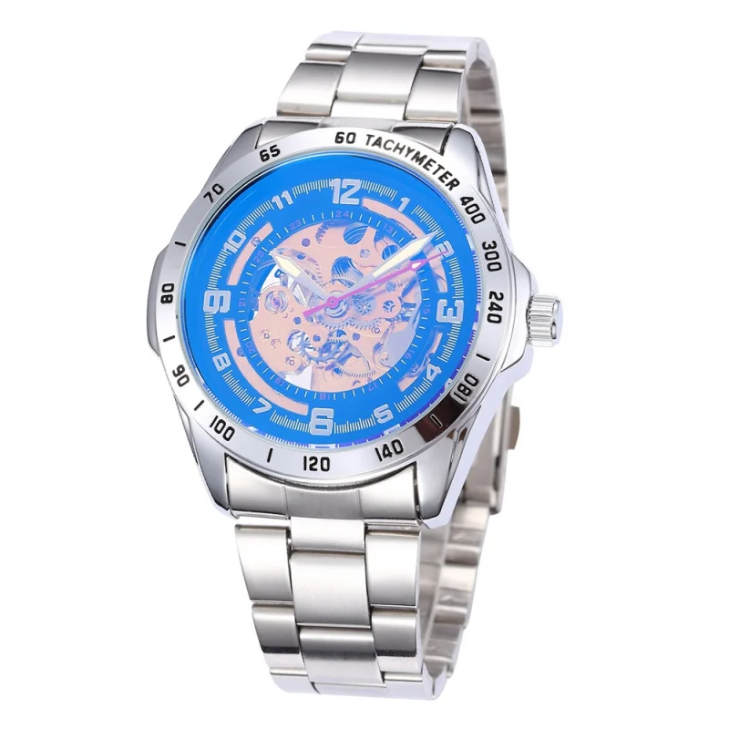 Gratis Verzending Verkooppunten Shenhuashenhua Heren Mode Casual Holle Nostalgische Stijl Automatisch Mechanisch Horloge