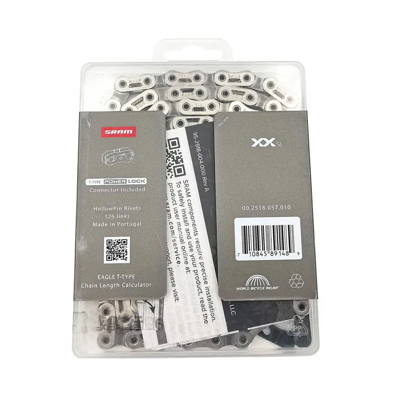 سلسلة SRAM XX SL Eagle Transmission Flattop (CN-TT-XXSL-A1)–126 وصلة، متوافقة مع X-SYNC 2، ومصممة لركوب الدراجات الجبلية العدوانية #6