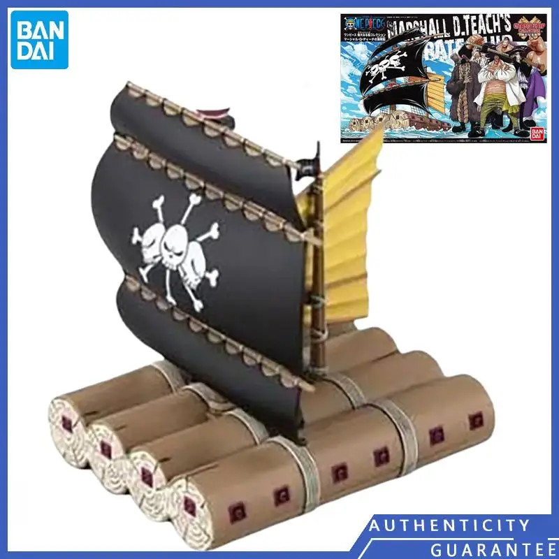 [In Stock] Bandai One Piece Marshall-D-Teach Blackbeard Ship Cartoon and Anime Assembled Model Ship Toys Collection Ornaments