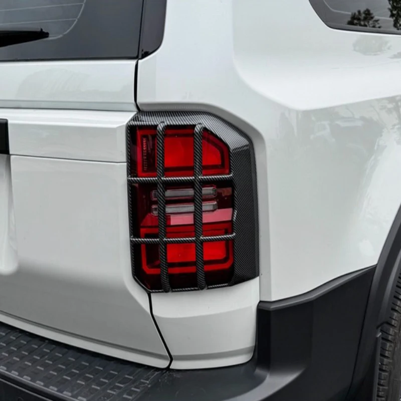 

Для Toyota Land Cruiser 250 Prado LC250 2024 2025 ABS углеродное волокно, задний фонарь, накладка на задний фонарь, автомобильные аксессуары, Стайлинг