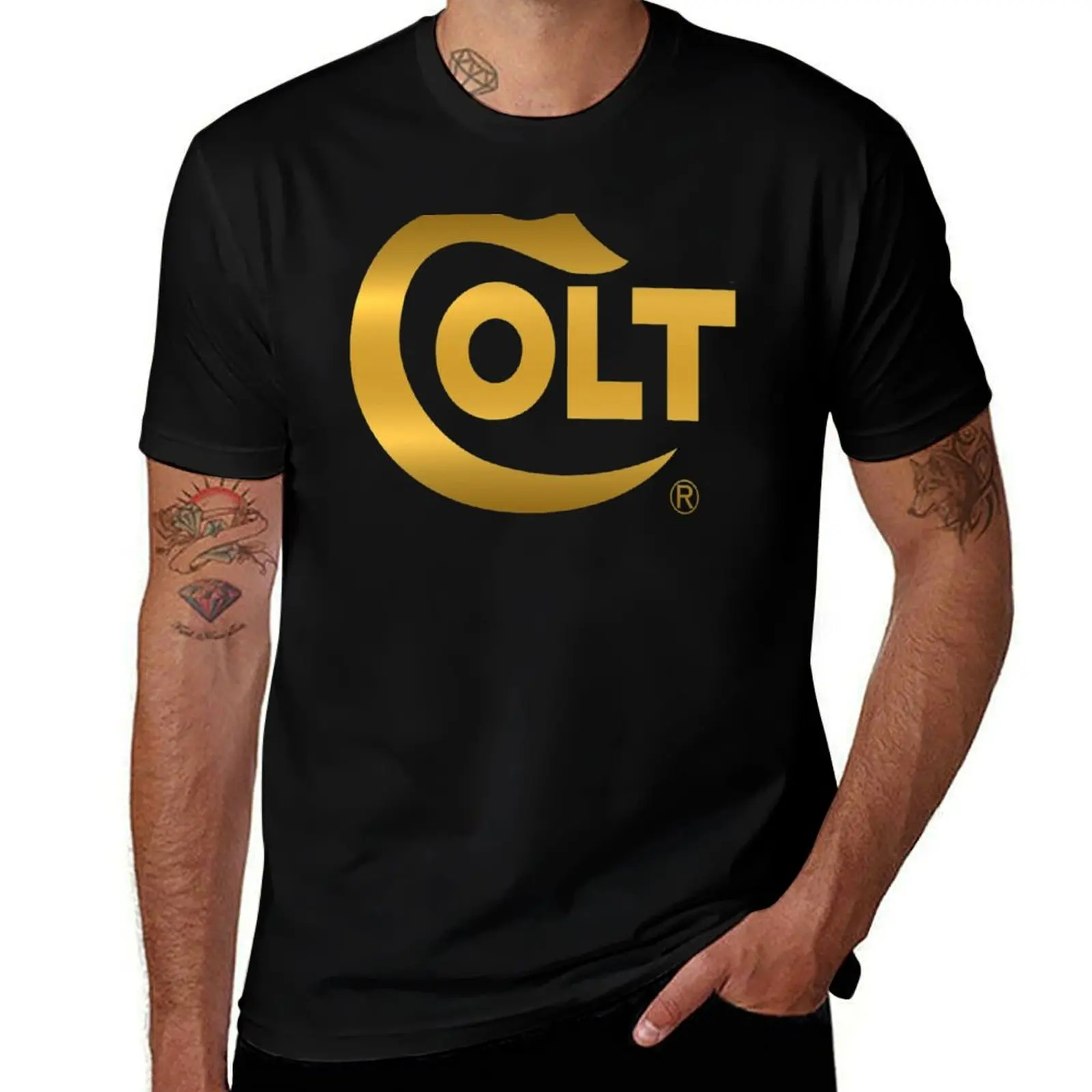 

colt logo T-Shirt Personalized t-shirt quick-drying slim fit t shirts for men