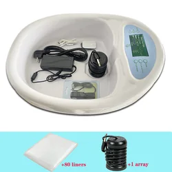 New Detox Foot Spa Machine Big Basin For Home Use Cell Detoxification Foot Basin With Electrode Pads and Foot Basin Liners