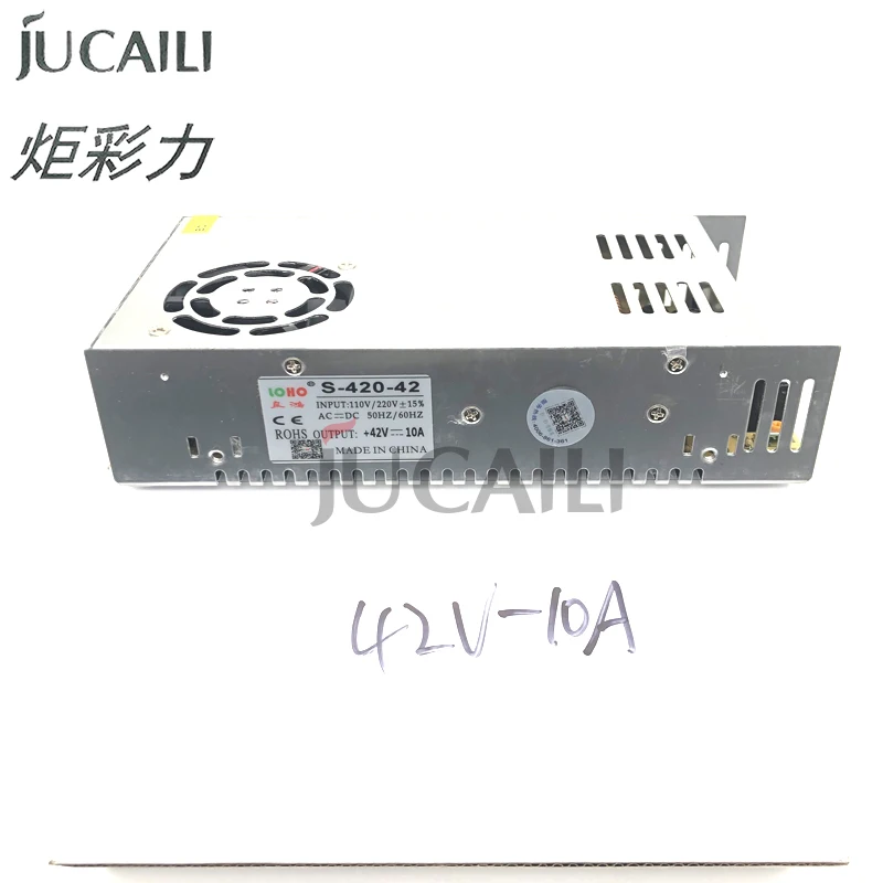 Jucaili printer power supply 42V 10A 110V/220V for Gongzheng phaeton infiniti printer power source box with cooling fan
