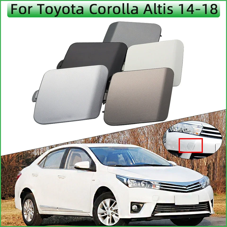 

Car Front Bumper Towing Hook Cover Lid For Toyota Corolla Altis 2013 2014 2015 2016 2017 Tow Hook Hauling Eye Trailer Cap Trim