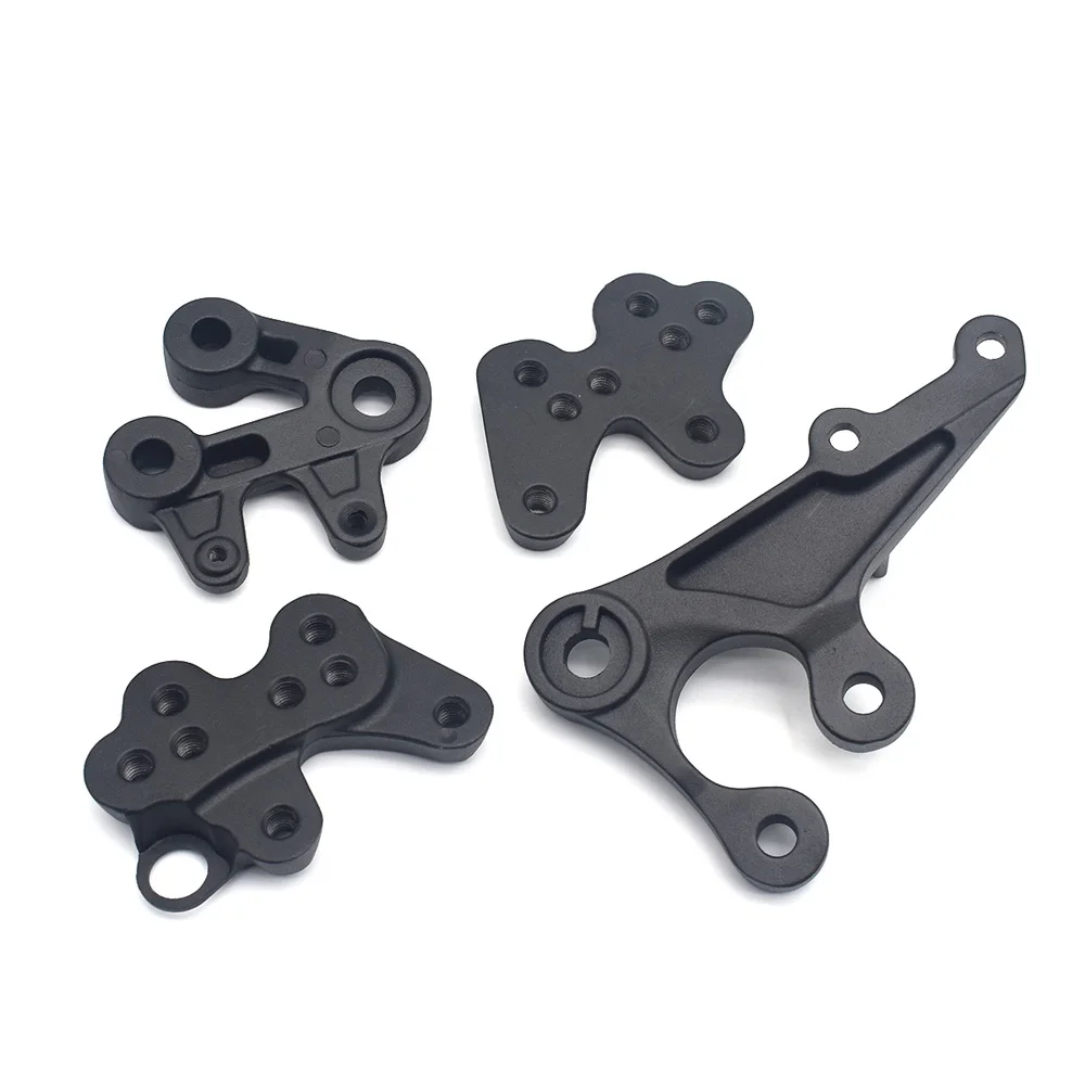 Motorcycle Front Rider Footrest Pedals Foot Pegs Bracket Set For Suzuki GSXR1000 GSXR 1000 2005 2006 2007 - 2013 2014 GSX-R 1000