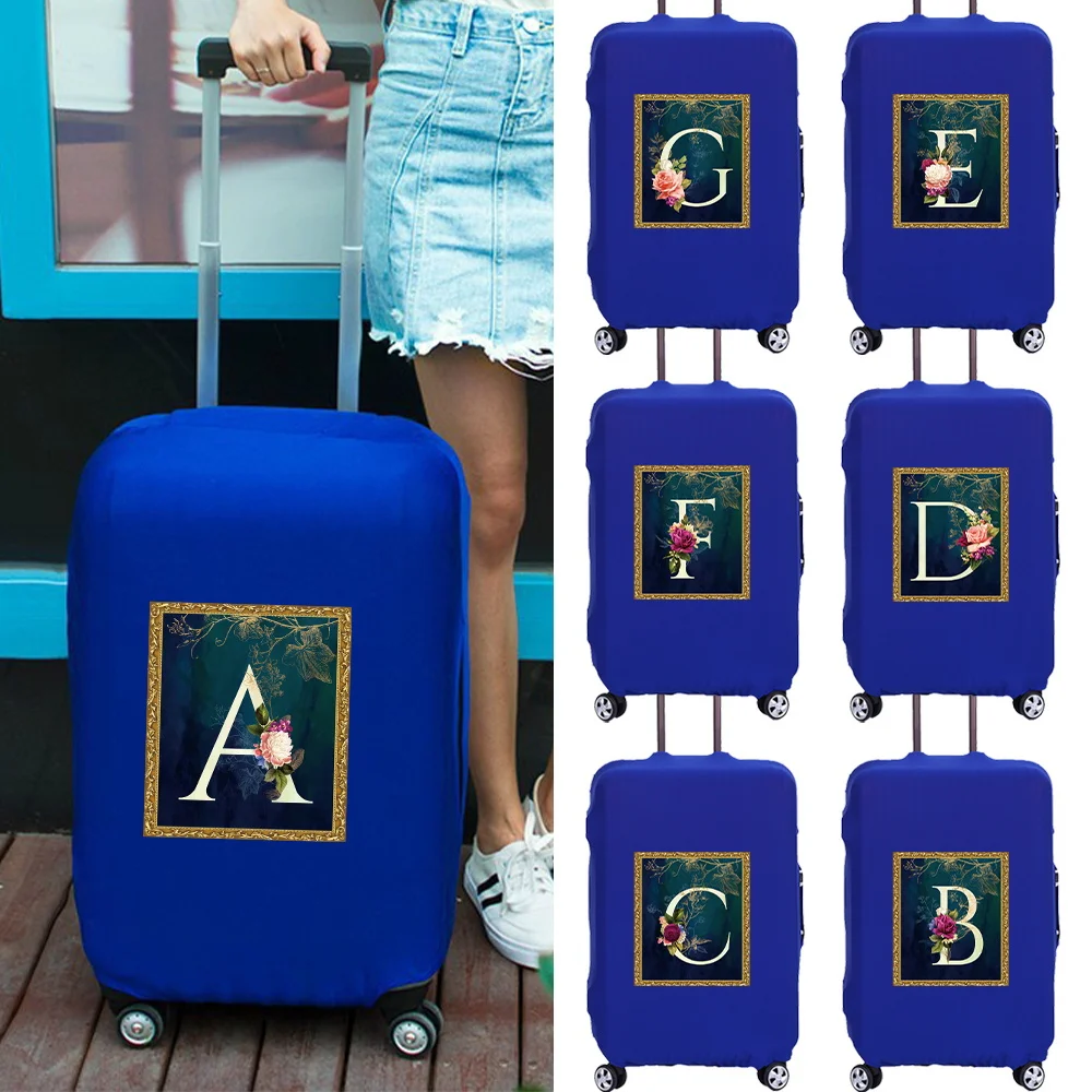 

18-32 Inch Large Capacity Travel Essential Bag Travel Accessories Trolley Box Flower Letter Serie Print Pattern Protective Cover