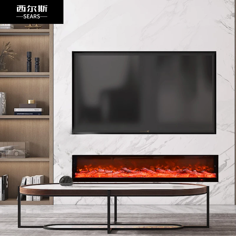 

Fireplace core simulation fire electric fireplace decoration living room background wall embedded simulation flame heating