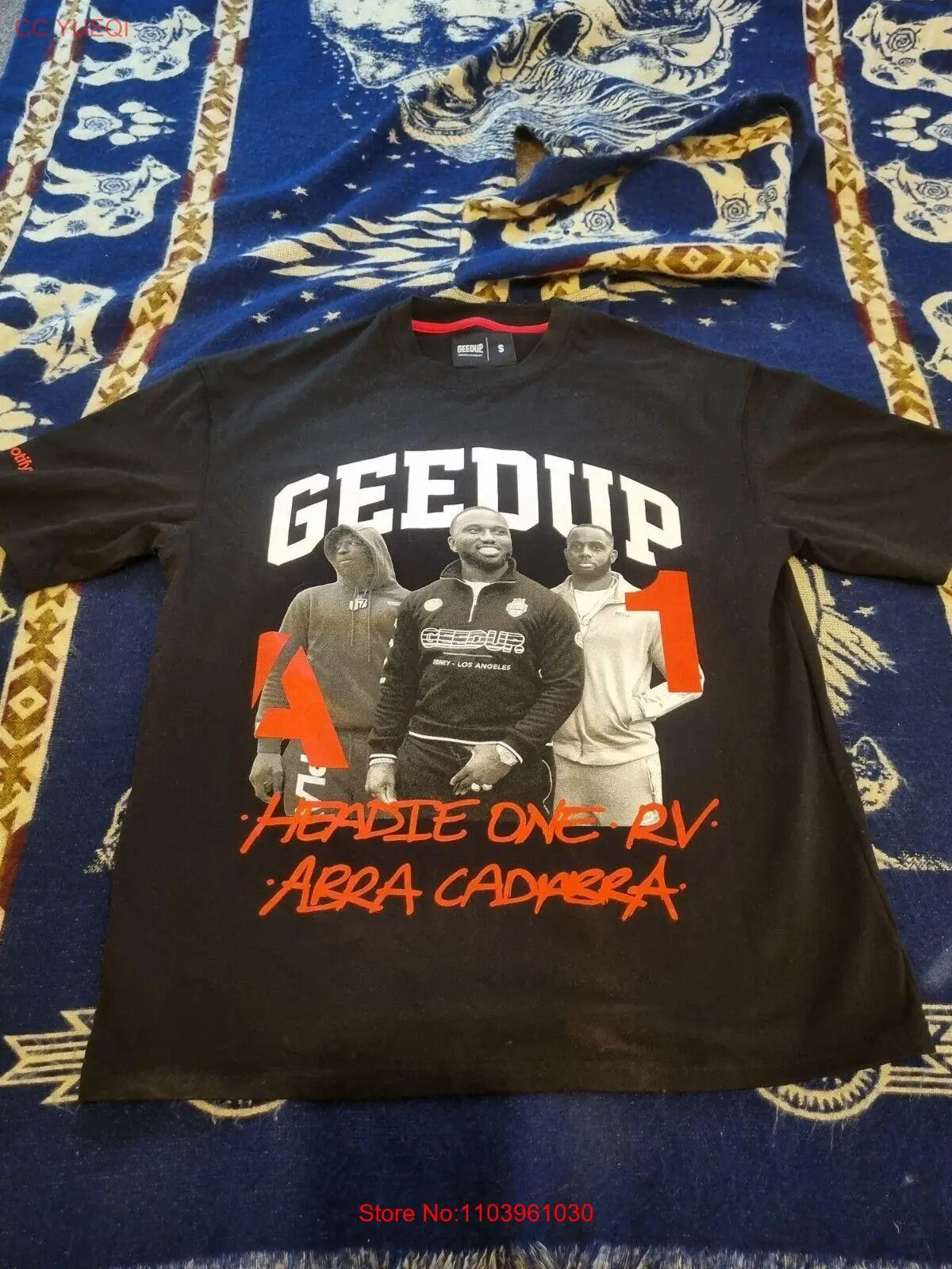 GEEDUP Headie One T shirt Size S Pit To Pit 50cm Length 69cm