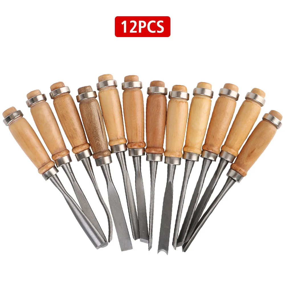 

DIY Carving Blades Woodworking Accessories Carving Chisel Set Sculpture Scalpel Knife 12pcs Craft Artwork Cutting Knife