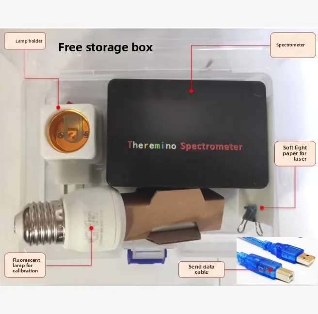DIY Full Spectrum Spectrometer for Blue Light Laser Absorption Measurement Infrared Ultraviolet Optical Analysis Tool